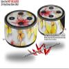 Skin Wrap Decal Set 2 Pack for Amazon Echo Dot 2 - Beach Flowers White (2nd Generation ONLY - Echo NOT Included) view 2