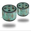Skin Wrap Decal Set 2 Pack for Amazon Echo Dot 2 - Sea Shells 02 Seafoam Green (2nd Generation ONLY - Echo NOT Included) view 1
