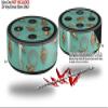 Skin Wrap Decal Set 2 Pack for Amazon Echo Dot 2 - Sea Shells 02 Seafoam Green (2nd Generation ONLY - Echo NOT Included) view 2