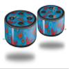 Skin Wrap Decal Set 2 Pack for Amazon Echo Dot 2 - Crabs and Shells Blue Medium (2nd Generation ONLY - Echo NOT Included) view 1