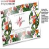 Skin Wrap Decal Set 2 Pack for Amazon Echo Dot 2 - Famingos and Flowers White (2nd Generation ONLY - Echo NOT Included) view 3