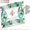Skin Wrap Decal Set 2 Pack for Amazon Echo Dot 2 - Coconuts Palm Trees and Bananas Seafoam Green (2nd Generation ONLY - Echo NOT Included) view 3