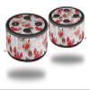 Skin Wrap Decal Set 2 Pack for Amazon Echo Dot 2 - Crabs and Shells White (2nd Generation ONLY - Echo NOT Included) view 1