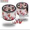 Skin Wrap Decal Set 2 Pack for Amazon Echo Dot 2 - Crabs and Shells White (2nd Generation ONLY - Echo NOT Included) view 2