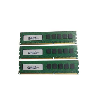 CMS 24GB (3x8GB) DDR3 10600 1333MHZ ECC Non Registered DIMM Memory Ram Compatible with Intel DX58OG, DX58S02 ECC Unbuff for Server Only - C93