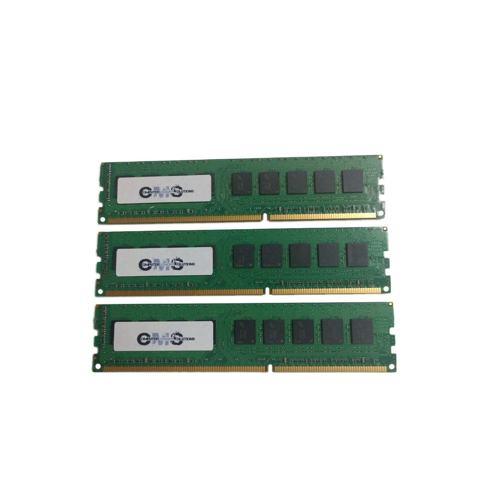 CMS 24GB (3x8GB) DDR3 10600 1333MHZ ECC Non Registered DIMM Memory Ram Compatible with Intel DX58OG, DX58S02 ECC Unbuff for Server Only - C93