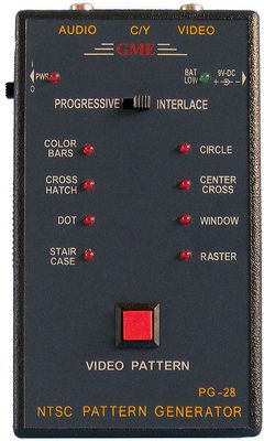 GME PG-28 Portable Video Test Pattern Generator for TV and NTSC Monitor, Designed and Engineered in The USA