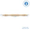 Wooden Baluster Spindles 5-3/4", Pack of 25 Wood Spindles for Crafts, Woodworking, and Furniture, by Woodpeckers view 2