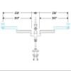 Humanscale M/Flex M2 Monitor Arms: Brackets for 3 Monitors view 2