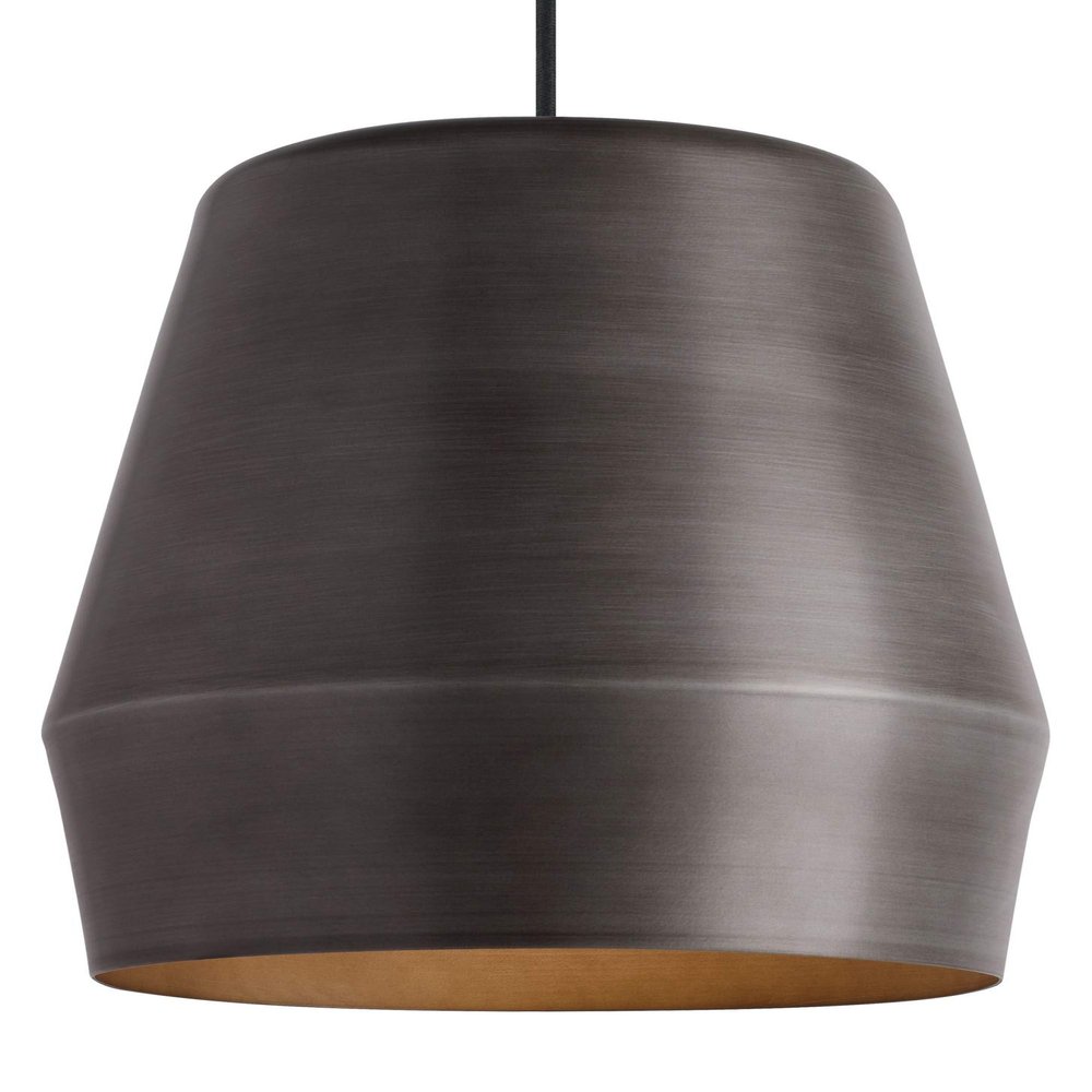 LBL Lighting 700TDALEFG-LED930 Allea - 12.6" 11W 1 LED Line-Voltage Pendant, Fossil Gray Finish