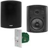 Earthquake Sound AWS502B Outdoor Bluetooth Speaker Set with in-Wall Amplifier - Black view 1