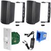 Earthquake Sound AWS502B Outdoor Bluetooth Speaker Set with in-Wall Amplifier - Black view 2