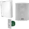 Earthquake Sound AWS502W Outdoor Bluetooth Speaker Set with in-Wall Amplifier - White view 1