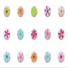SET OF 15 KNOBS - HD Flowers II in Pink by PP - DECORATIVE Ceramic Dresser Drawer PULLS Cabinet Cupboard KNOBS view 1