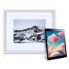 iFrame iPad Frame | Turn Your iPad Into A Beautiful Interactive Digital Picture Frame | Perfect at Home Or Work | Includes Table Stand and Wall Mount for All 9.7 iPads-White view 1