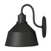 The Great Outdoors 71241-66 Mantiel Outdoor Wall Mount, 1-Light, 100 Total Watts, 8-in H x 9.75-in W, Coal Black view 1
