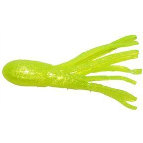 Arkie Lures TU-1-54-15 1" Salt Dipped Tubes- #54 Pearltreuse- 15 Pack