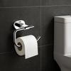 Blossom Chrome Toilet Tissue Holder Wall Mounted Solid Brass Bathroom Toilet Paper Holder with Polished Chrome Finish Durable Contemporary Accessory for Toilet & Washroom view 2