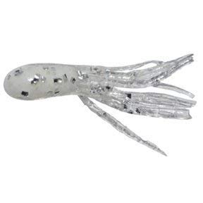 Arkie Lures TU-15-15-15 1.5" Salt Dipped Tubes- #15 White Sparkle- 15 Pack
