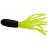 Arkie Lures TU-15-2-15 1.5" Salt Dipped Tubes- #2 Black Chartreuse - 15 Pack view 1