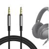 GEEKRIA Audio Cable Compatible with Sony WH-1000XM6/1000XM5, ULT WEAR, XB920N, MDR-1AM2, INZONE H5 Headphones, 1/8" (3.5mm) to 3.5mm Braided Nylon Replacement Stereo Cord (4 ft/1.2 m) view 1