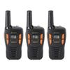 Cobra ACXT145-3 Compact Walkie Talkies - Rechargeable, Lightweight, 22 Channels, Long Range 16-Mile Two-Way Radio Set (3-Pack), Black view 1