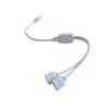 HUALAND 2pcs/Pack 1 to 2 Ports Female Connection Cable 5 Pin Splitter Cable LED Strip Connector 2 Way Splitter Y Splitter for One to Two 5050 3528 RGBW LED Light Strip with 6 Male 5 Pin Plugs view 4