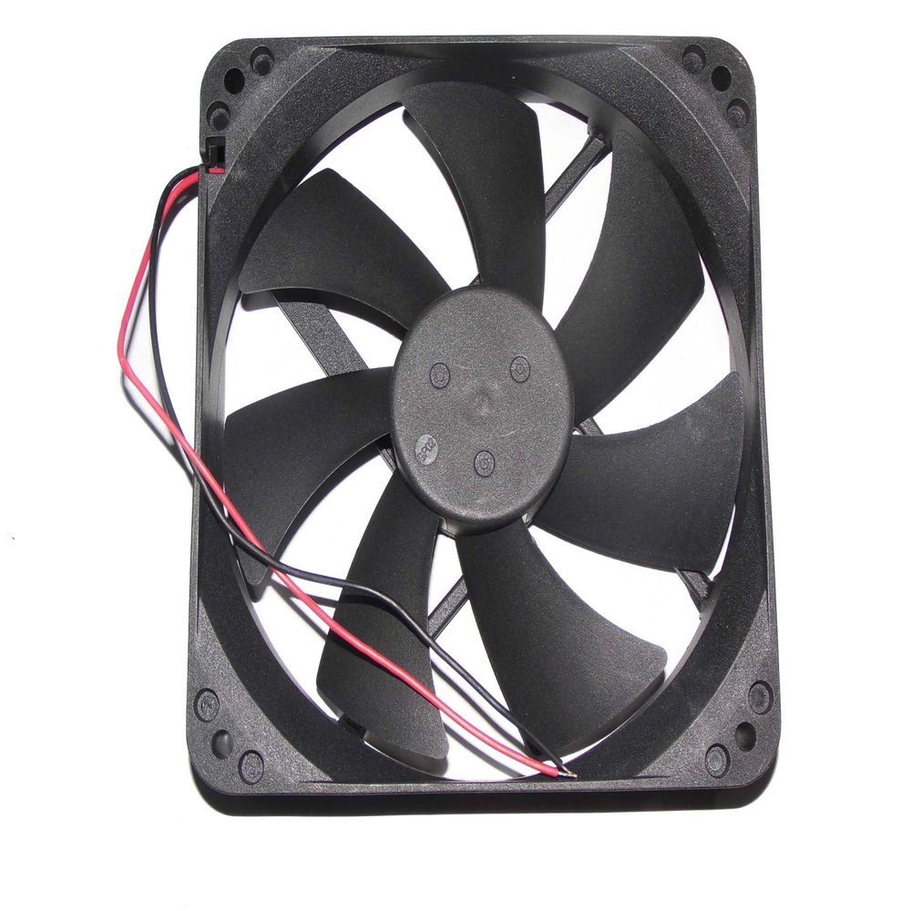 12cm D12SL-12 12V 0.3A 2Wire Square Fan 120X120X25MM
