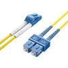 1m OS2 LC to SC Fiber Patch Cable, Single Mode Fiber Optic Cable, SMF Duplex LC-SC UPC, 9/125um, LSZH, Yellow, for 1G/10G SMF SFP Transceiver, Networks view 1