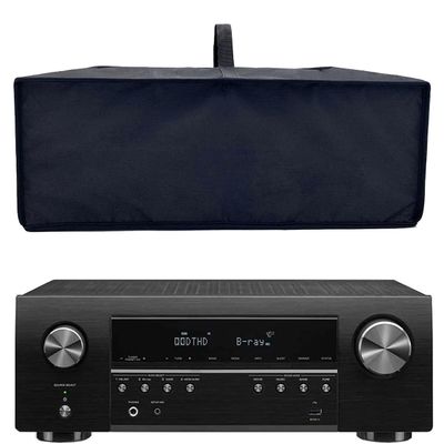 Wanty Black Antistatic Water-proof Dust-proof Nylon Fabric Printer Cover Case Protector for Yamaha R-S202BL/R-S500BL/R-N301BL/RX-V681BL Stereo Receiver/OPPO UDPSony STR-DH540/STR-DH100 Stereo Receiver