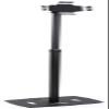 Displays2go, Silver iPad Stands with Floor Mount, Acrylic, Steel  Black (FLXFLADBK) view 2