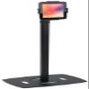 Displays2go, Silver iPad Stands with Floor Mount, Acrylic, Steel  Black (FLXFLADBK) view 3