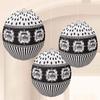 Amscan Festive Chalkboard Birthday Lanterns Party Dcor, Black and White, 9 1/2", 3ct view 1