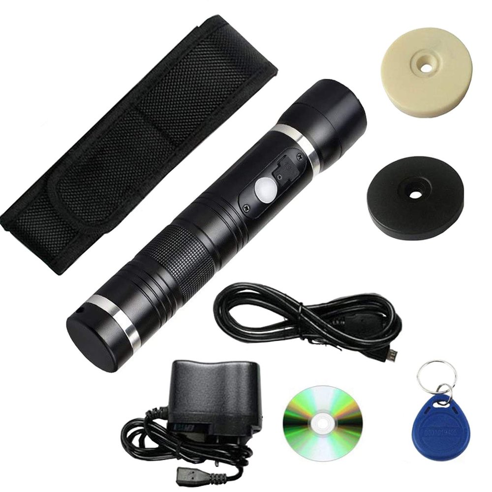 MENGQI-CONTROL New Generation RFID Guard Tour System Full Guard Patrol Kits with Built-in LED floodlight+30 PCs Check Points