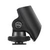 Andoer 19mm Plastic Mic Microphone Holder Clip with Hot Shoe with 1/4in Screw Hole for DSLR Camera view 4