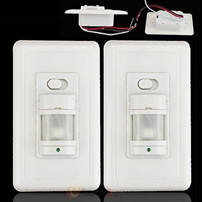 2x Auto On/Off Infrared PIR Occupancy Vacancy Motion Sensor Light Lamp Switch