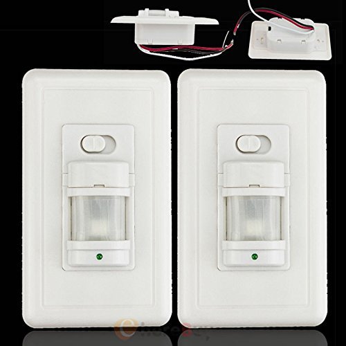 2x Auto On/Off Infrared PIR Occupancy Vacancy Motion Sensor Light Lamp Switch