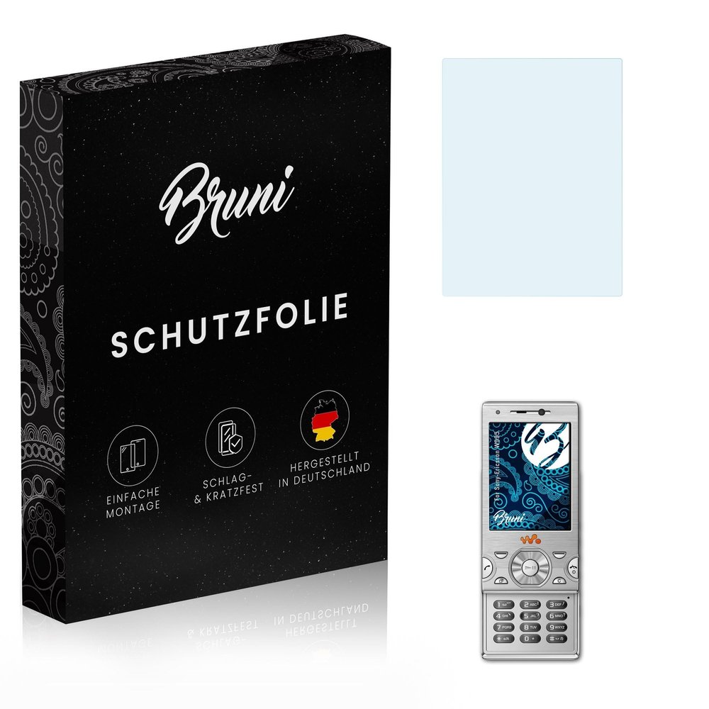 Bruni Screen Protector compatible with Sony-Ericsson W995 Protector Film, crystal clear Protective Film (2X)
