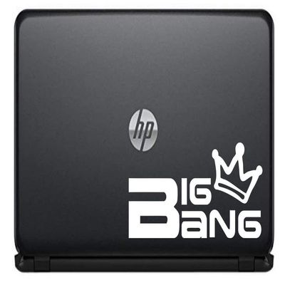 Bigbang Crown Version 2 Vinyl Decal Sticker for Computer MacBook Laptop Ipad Electronics Home Window Custom Walls Cars Trucks Motorcycle Automobile and More (White)