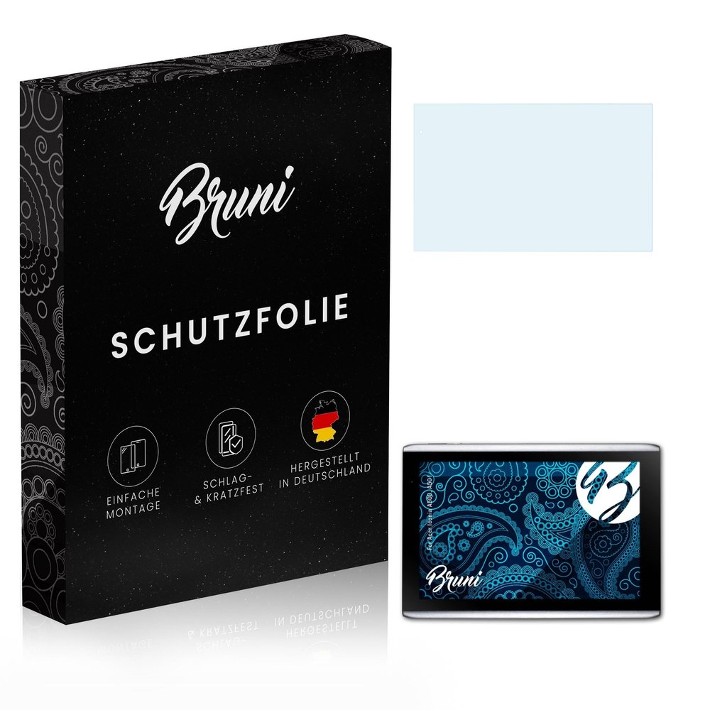 Bruni Screen Protector compatible with Acer Iconia A500, A501 Protector Film, crystal clear Protective Film (2X)