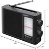 Sony ICF-506 Analog Tuning Portable FM/AM Radio, Black, 2.14 lb view 4