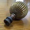 Royal Designs Balloon Shaped 3" Lamp Finial for Lamp Shade, Antique Brass view 2
