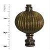 Royal Designs Balloon Shaped 3" Lamp Finial for Lamp Shade, Antique Brass view 3