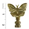 Royal Designs, Inc. Monarch Butterfly Lamp Finial for Lamp Shade (Polished Brass - 2 Pack) view 4