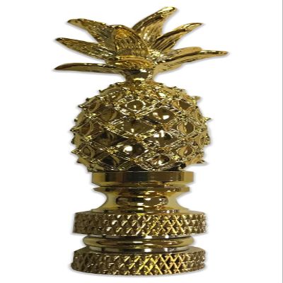 Royal Designs Vintage Pineapple 2.5" Lamp Finial for Lamp Shade, Polished Brass