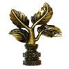 Royal Designs Elegant Leaves 3" Lamp Finial for Lamp Shade, Antique Brass view 1