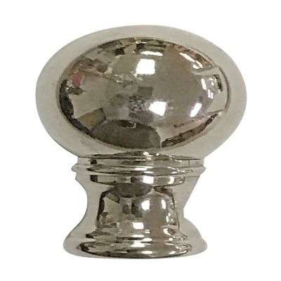 Royal Designs Small Ball Lamp Finial for Lamp Shade, 1.5 Inch, Polished Silver