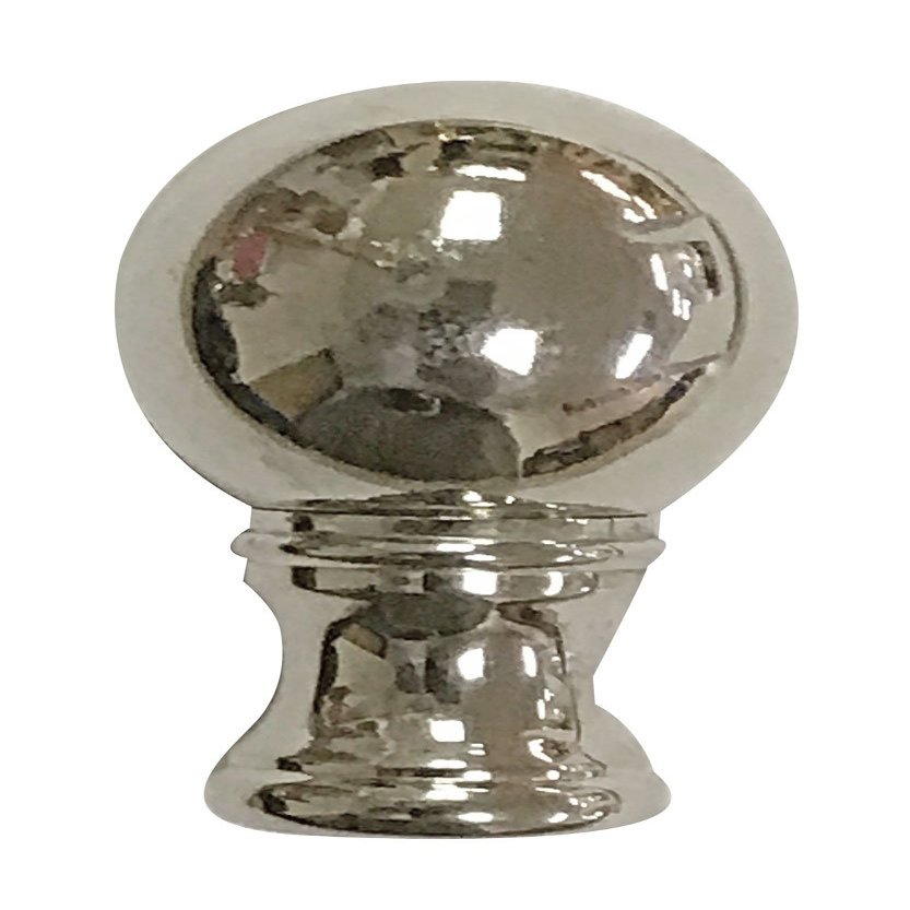 Royal Designs Small Ball Lamp Finial for Lamp Shade, 1.5 Inch, Polished Silver