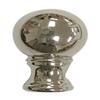 Royal Designs Small Ball Lamp Finial for Lamp Shade, 1.5 Inch, Polished Silver view 1