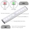 Wireless Motion Sensor Cabinet Lights 10-LED USB Rechargeable Closet Lights LED Under Cabinet Lighting for Wardrobe/Drawer/Stairs/Cupboard/Counter/Pantry/Stairs,Stick On Anywhere,2 Pack,White Light view 2